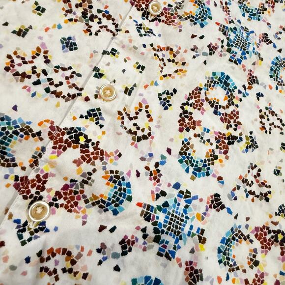 Robert Graham L Neri Mens Printed Button Down Shirt Classic Fit 100% Cotton - Picture 3 of 9